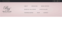Tablet Screenshot of belleallurestyle.com